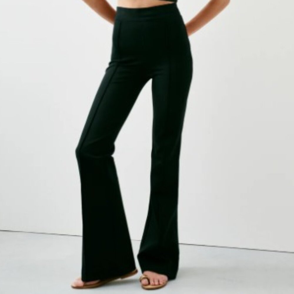 SPANX PerfectFit Ponte Flare Pant (black)